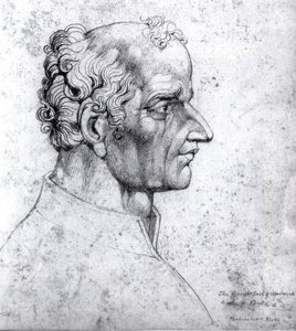 Cabeza visionaria del Gran Conde de Warwick Richard Neville de William Blake